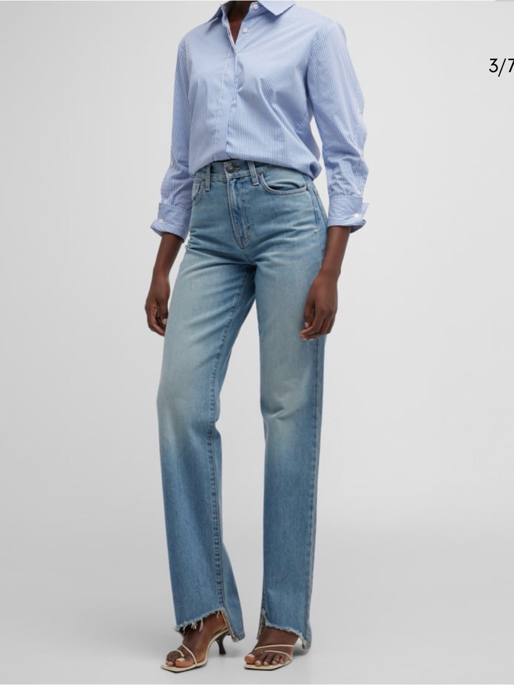 Veronica Beard Dylan High Rise Straight-Leg Jeans Size 28
